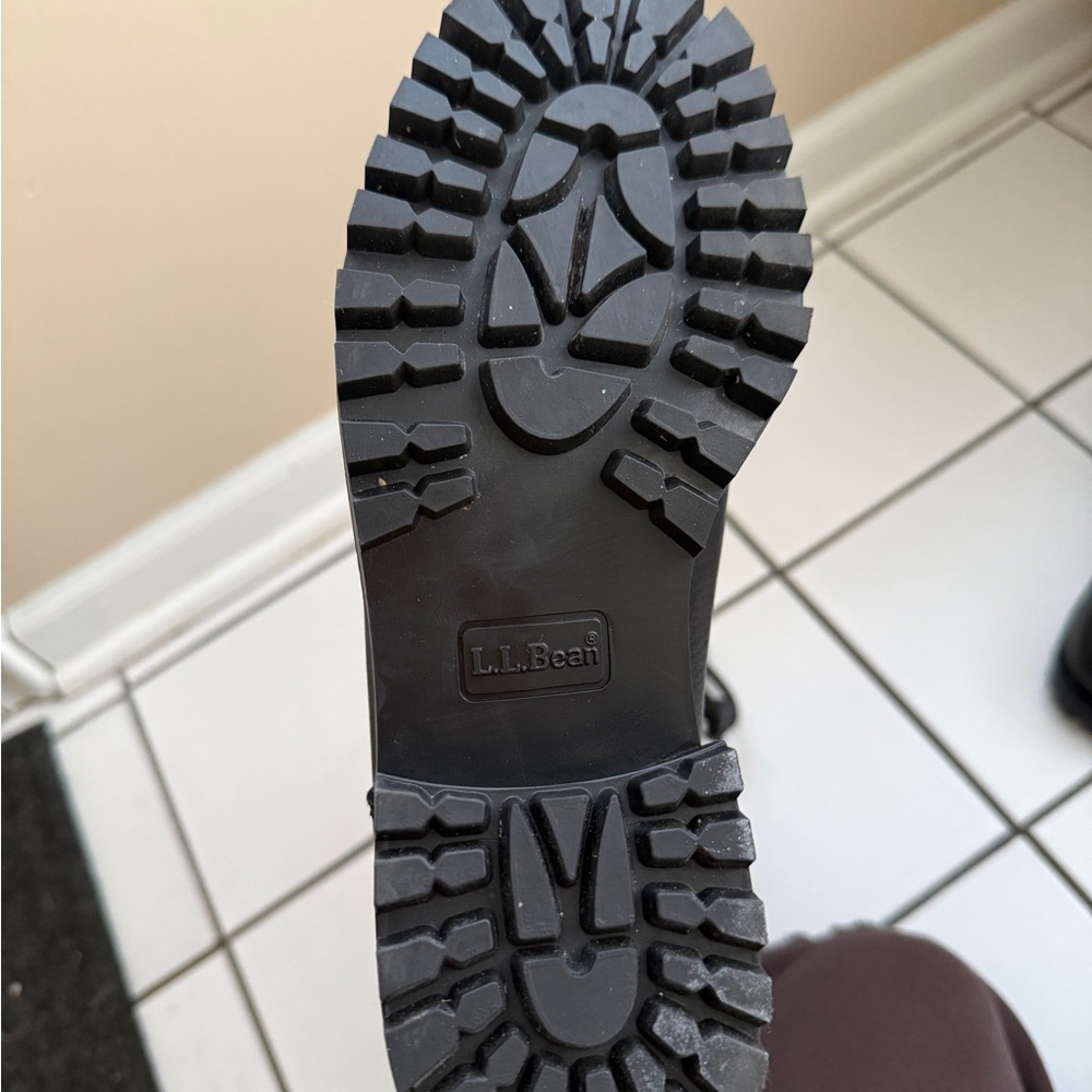 L.L Bean Black Leather Boots - Picture 3 of 4